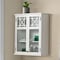 Alaterre Furniture Derby 27"W x 29"H Wall Mounted Bath Storage Cabinet with Glass Cabinet Doors ANDE76WH - alternate 10